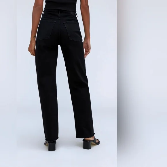 EVERLANE THE WAY HIGH JEAN IN COAL•Size 25 LONG•NWT - Picture 5 of 12